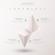 abstract 3d Pyramid infographics N3