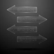 Glass elements of infographics N4