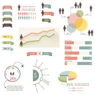 Human infographic vector illustration Graph information