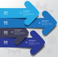 Design flat shadow arrow banners graphic or website N4