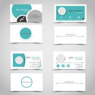turquoise business cards