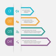 Vector colorful info graphics for your business presentations N357