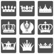 Vector Set of Royal Crown Icons N11