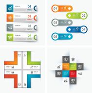 set of infographic templates N23