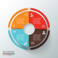 Vector circle infographic N74