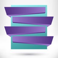 Blank empty origami design element Banner background N8