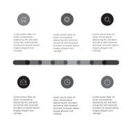 Set of infographic template layouts Flow chart secuence numbered banner N105