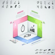 Modern infographics options banner N695