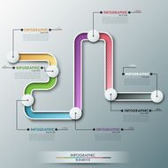 Modern infographics options banner N696