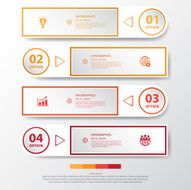 Design multicolor number timeline graphic or website Vector eps1 N8