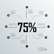 info graphics design with 75