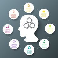 Vector circle infographic N75