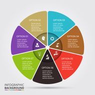 Vector circle element for infographic N97