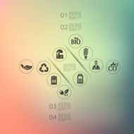 ecology infographic with unfocused background N57
