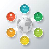 Vector circle elements for infographic N22