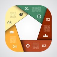 Modern vector info graphic for business project N264