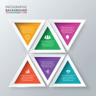 Vector triangles for infographic