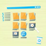Online Folders Cloud Internet Data File Icon Documents