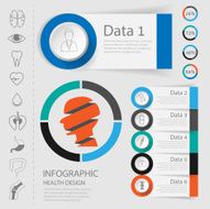 Medical Infographic Design set graphic or website layout vector