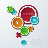 Vector modern circle infographics background N6