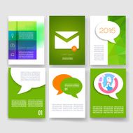 Templates Design Set of Web Mail Brochures Mobile Technology Infographic N442