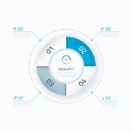 Vector circle business steps concept Infographic elements