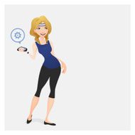 Girl in sport clothes N8