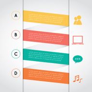 Rectangle infographic template N2