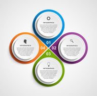 Abstract business options infographics template N12