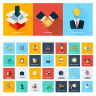 Business Search Engine Optimization Icon Set