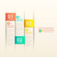 abstract 3d paper infographics N88