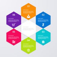 Vector illustration infographics six options N20