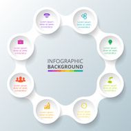 Vector circle element for infographic N100