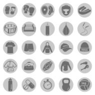 Vector Set of Mix Martial Arts Icons N8