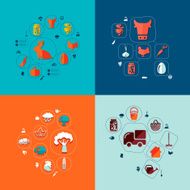 agriculture flat infographic N32
