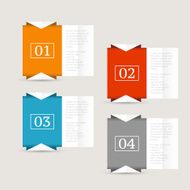 Infographics design template Business concept with four options N11