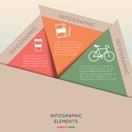 Infographic Elements Colorful Triangle