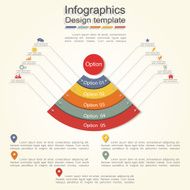 Infographic report template with lines and icons Vector N29