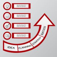 Successful business concept infographic template N2