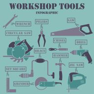 Workshop tools infographics