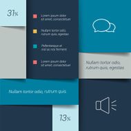 Blue schedule tab banner Minimalistic vector design infographic N16