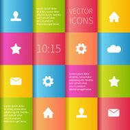 colourful boxes ui design N2