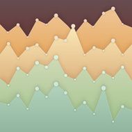 Colorful graph design for workflow layout diagram number optio
