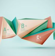 Geometric shapes in the air Vector abstract background N500