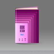 Modern abstract brochure as book N14