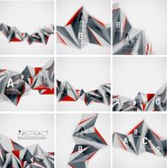 Geometric shapes in the air Vector abstract background N503