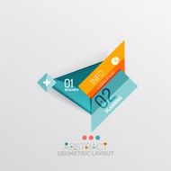 Modern abstract geometric info banner N391