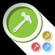 color icons with claw hammer
