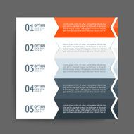 Infographics design template Business concept with 5 options N13