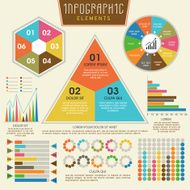 Set of colorful infographic elements for business N3